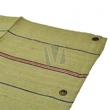 Koedek 115x160 cm met ringen zwaar gebruik: Koedek 115x160 cm met ringen zwaar