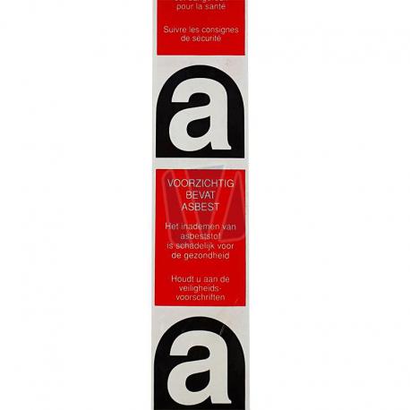 Asbest tape gebruik: Asbest tape