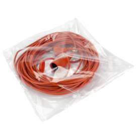 Vlakke plastic zakken van 30 tot 65 cm breed (per doos)